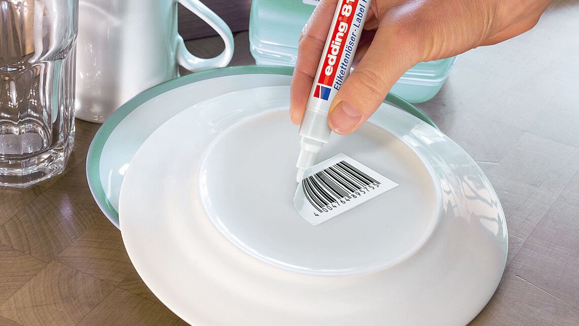 Edding 8180 - Olejový fix pro odstranění etiket a lepidla Edding