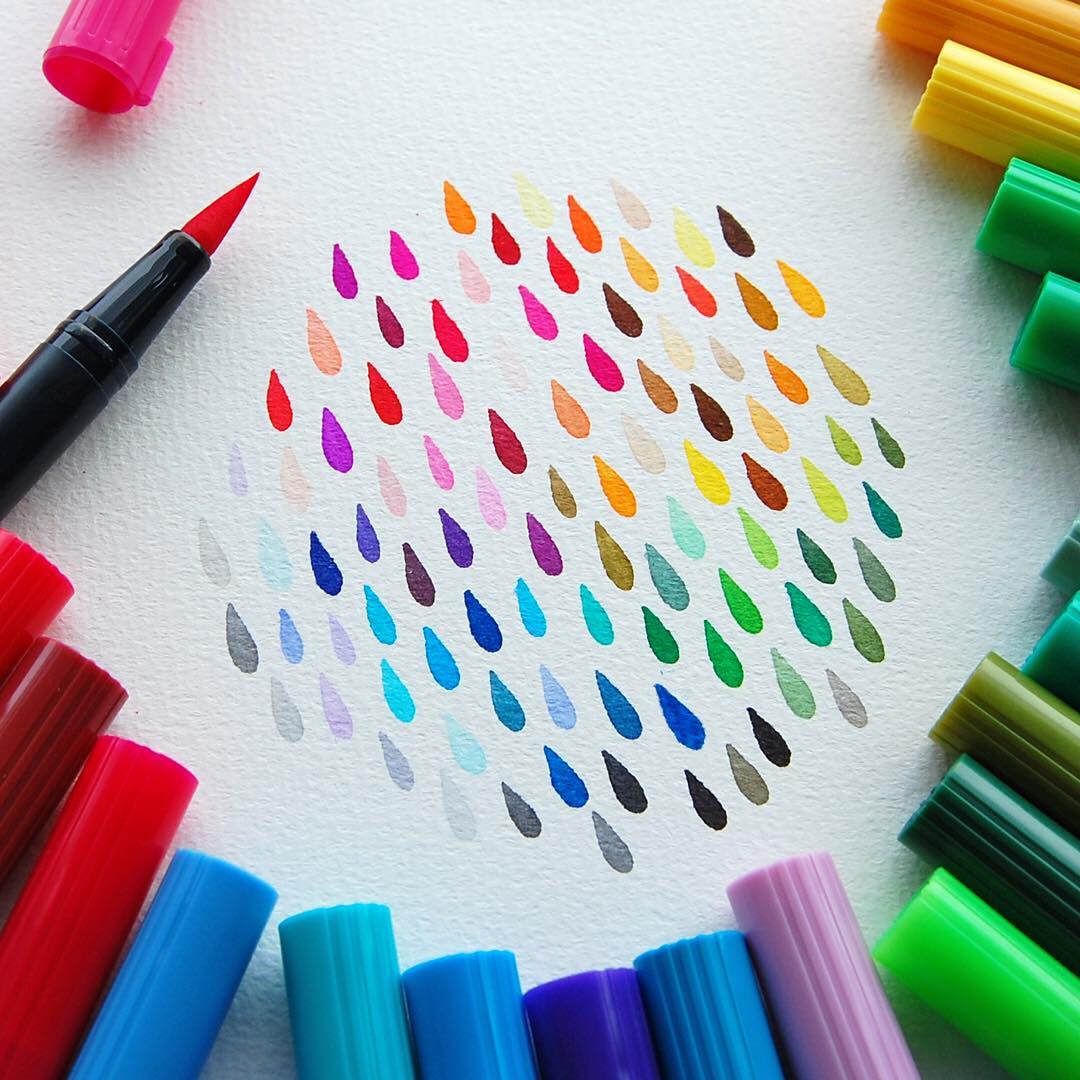 Tombow – Oboustranný štětcový fix ABT Dual Brush Pen Tombow