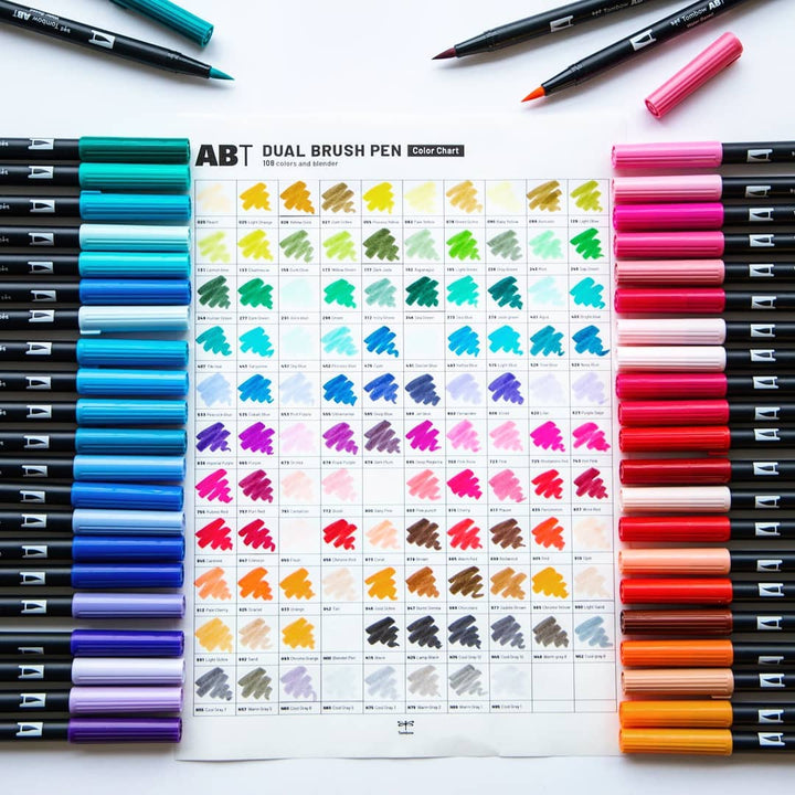 Tombow – Oboustranný štětcový fix ABT Dual Brush Pen Tombow
